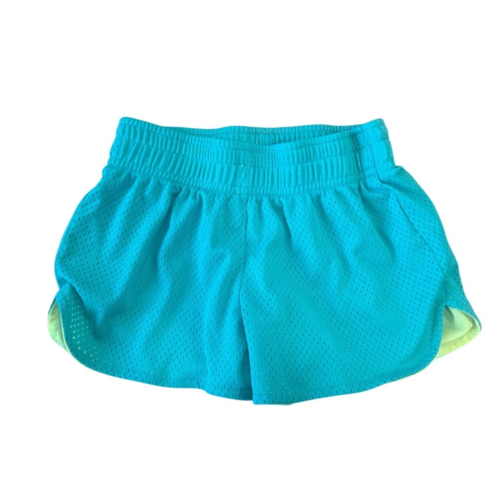 BCG Teal and Lime Green Mesh Shorts size S(7)